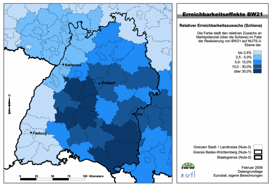 Erreichbarkeitseffekte BW21