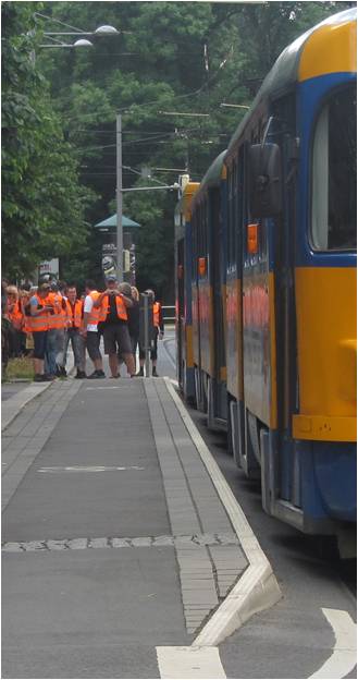 Hochbahnsteig im Haltestellenbereich